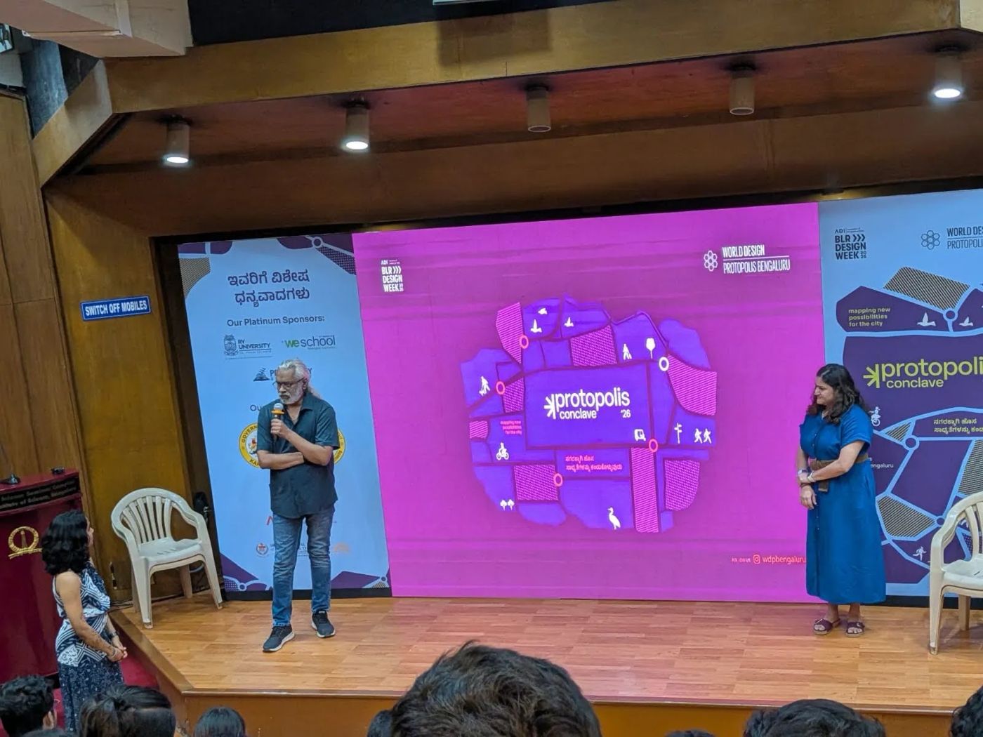 Panellists on stage at the Protopolis Conclave during BLR Design Week