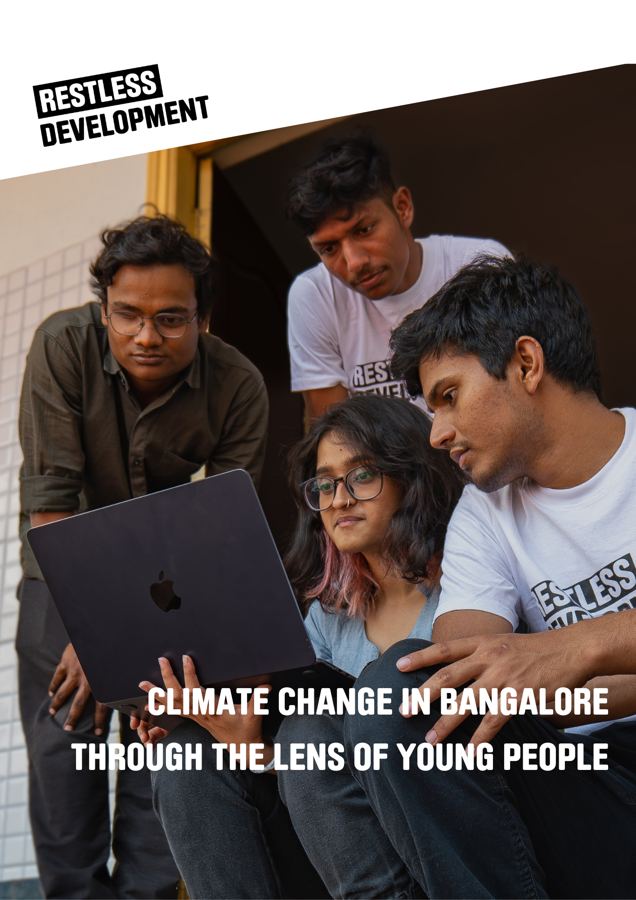 Cover of the report: Climate change in Bangalore through the lens of young people